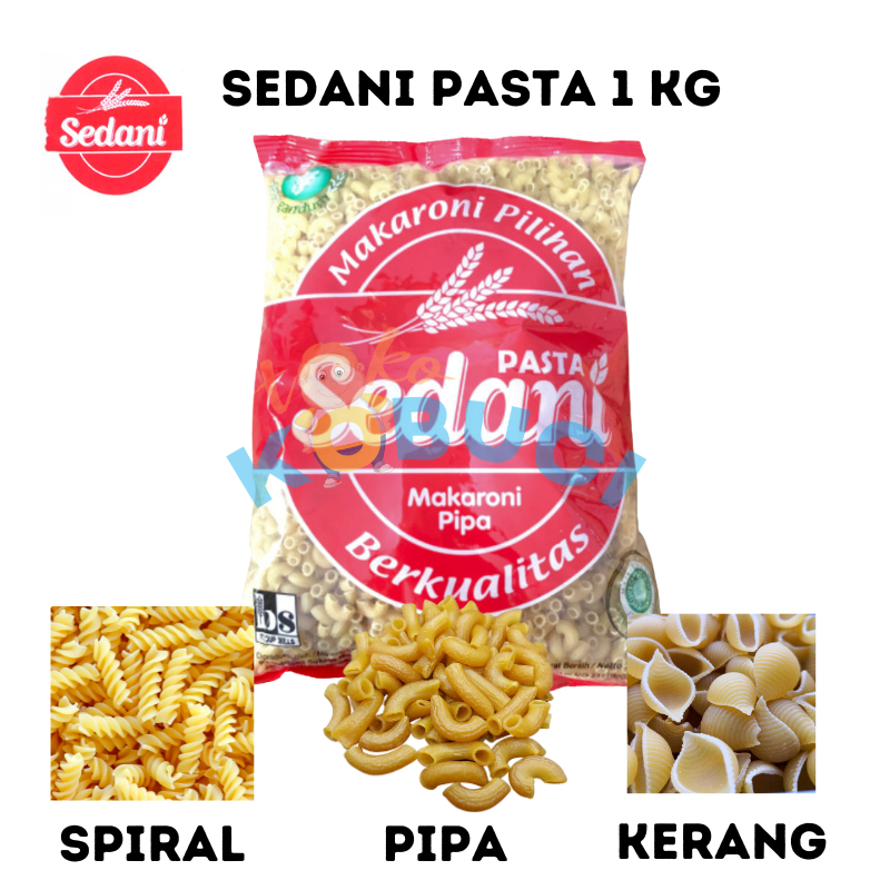 

Sedani Pasta 1 kg Macaroni Pipa Spiral Kerang