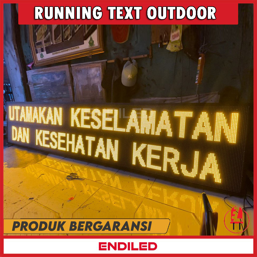 led running text outdoor