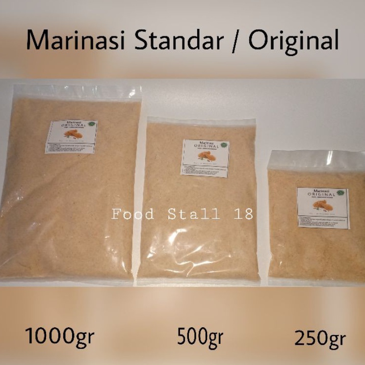

Ready Tepung Bumbu Marinasi Standar Original 1Kg - Marinade Rendaman Daging Ayam 1 Kg ➙➼✦❃