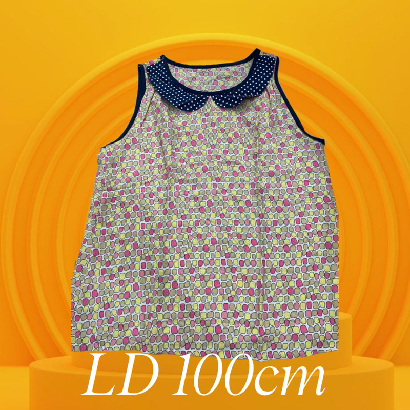 baju atasan blouse blus singlet hamil ibu jumbo wanita perempuan tangan buntung fashion motif flower