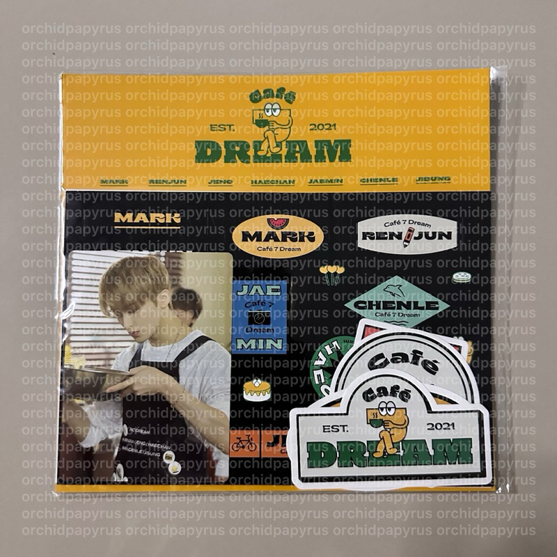 [SEALED] Luggage Sticker Set Mark NCT Dream 7 Dream Cafe Official MD