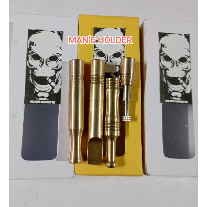 Pipa Holder Logam Permanen untuk Menyaring Nikotin pada Rokok