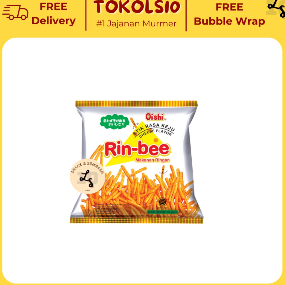 

Terbaru Oishi Rinbee Rasa Keju [1 Pack 20 pcs x 10gr] Ready
