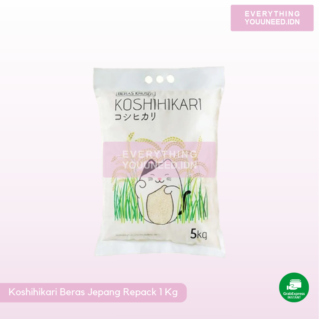 

Koshihikari Beras Jepang 1 Kg Repack