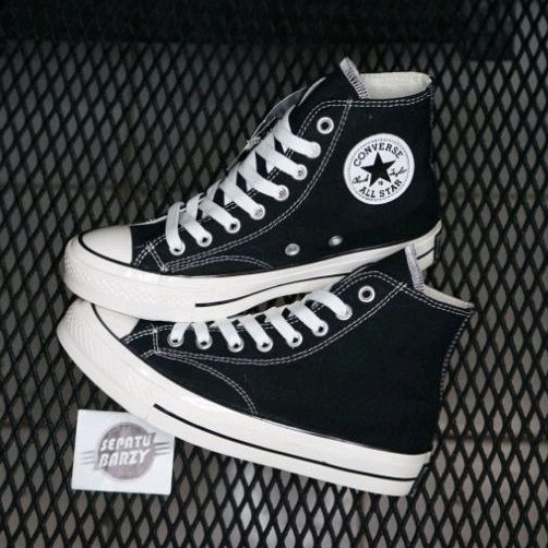 Promo promo COD SEPATU CONVERSE 70S HIGH BLACK WHITE PREMIUM