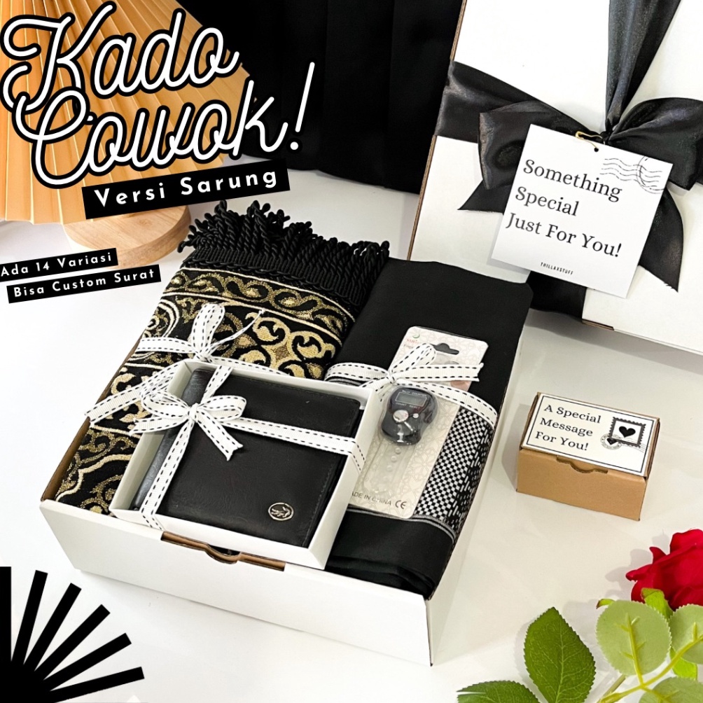 

12.12 STOK READY [ SARONG ] HAMPERS KADO ULANG TAHUN COWOK GIFTBOX SARUNG SAJADAH COWOK KADO WISUDA GIFT COWO HAPPY BIRTHDAY GIFT PRIA