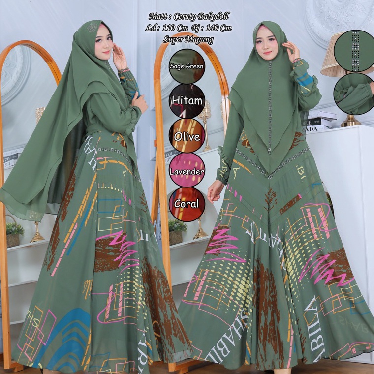 Mega Max Zeena syari mewah original syari cantik elegant