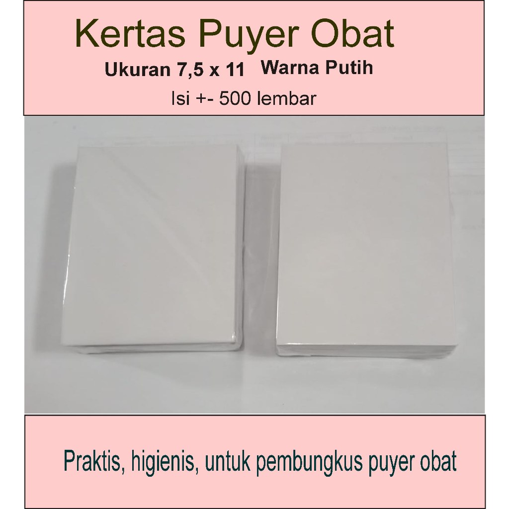KERTAS PUYER / KERTAS PUYER OBAT