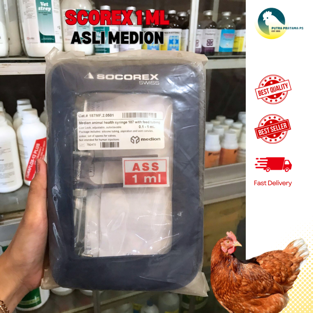 SOCOREX SWISS 1ml ORIGINAL MEDION - Alat Suntik Otomatis Medion