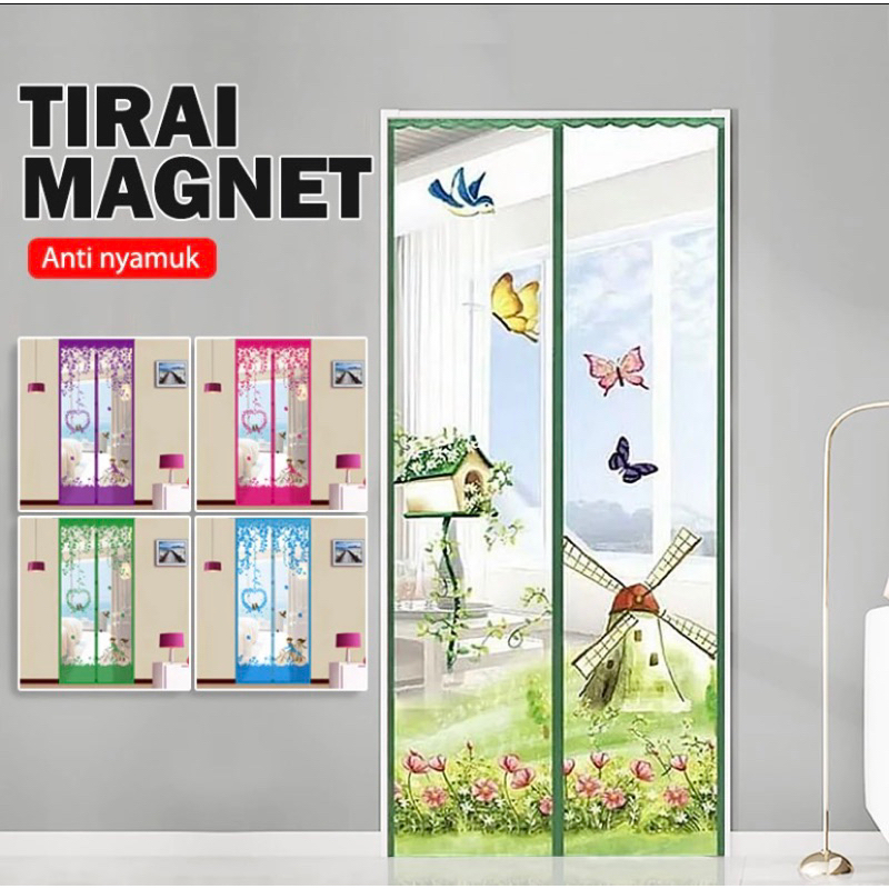 Tirai Magnet Motif Anti Nyamuk Tirai Magnet Pintu Kamar Anti Nyamuk Tirai Magnet Bermotif Karakter