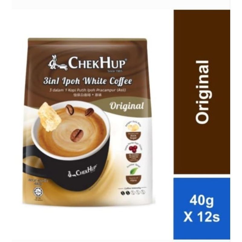 

KOPI PUTIH CHEKHUP ORIGINAL 3IN1 IPOH WHITE COFFEE CHEK HUP ORIGINAL WITH ROCK SUGAR MALAYSIA