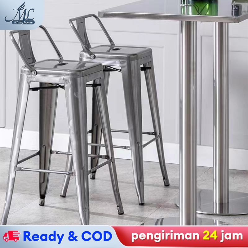 Kursi 80cm Kursi Bar Besi Kursi Tinggi Kursi Besi Kursi Cafe Kursi Persegi Tinggi Kursi Tolix