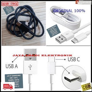J19 samsung ori 100% kabel data fast charging cable usb type c tipe hp handphone cas casan transfer 