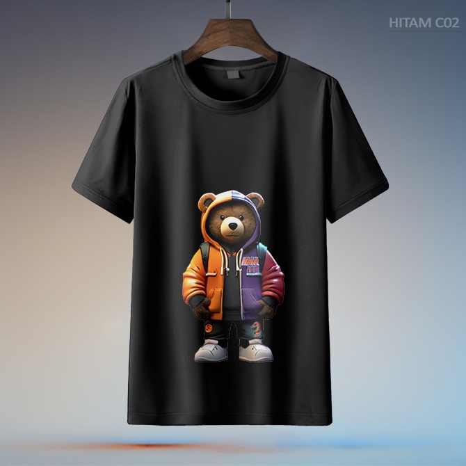 Kaos Trendy BY CHAKER / T-Shirt Bear - C02 / KAOS BERUANG / KAOS DISTRO BERUANG / Kaos Distro premiu