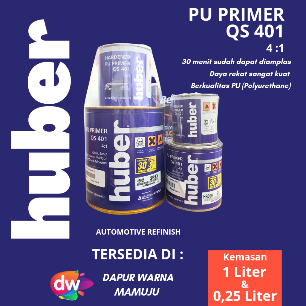 [Sulsel-Sulbar] Huber PU Primer QS 401 4:1 (Epoxy PU Huber 4:1)