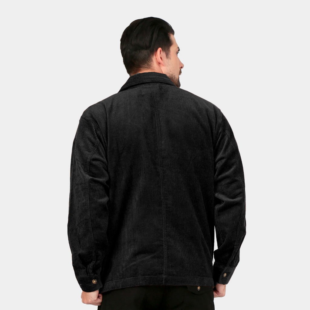 Guten Inc - Midnight Corduroy Outer ZIP BLACK