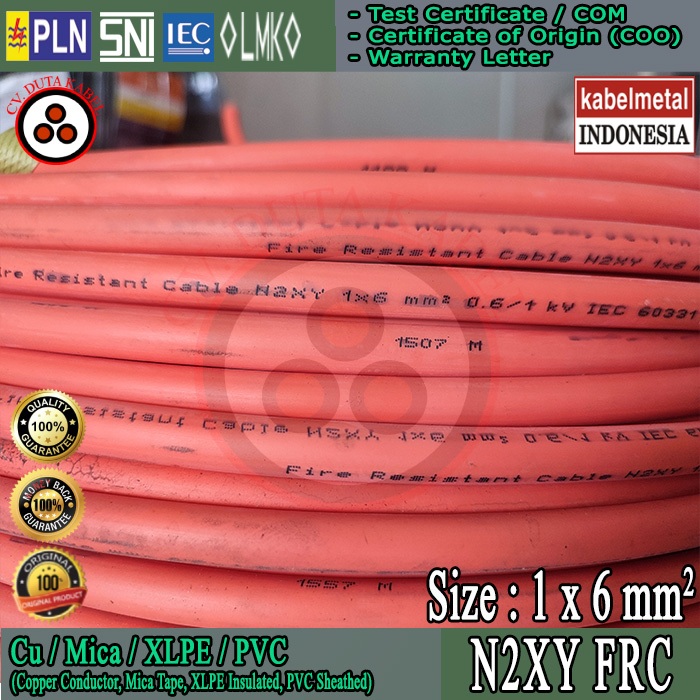 Kabel N2XY FRC 1x6 mm2 KABEL METAL (KMI) /1x6 mm/1 x 6 mm mm2/1x6mm mm2/1 x 6/1 x 6