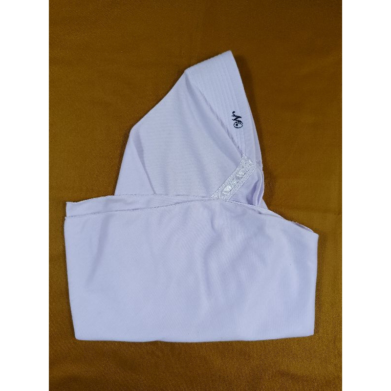 Kerudung putih instan serut anak SD