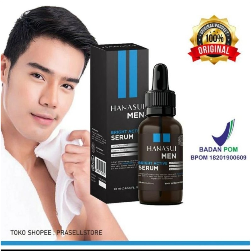 SERUM PENCERAH WAJAH PRIA ANTI JERAWAT HANASUI MEN SERUM