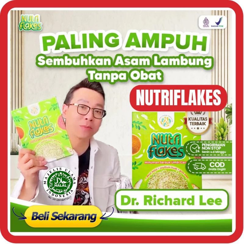 

NUTRIFLAKES - NUTRIFLAKES Sereal Umbi Garut Asam Lambung Atasi Keluhan Asam Lambung Maag Gerd Kembung & Maagh