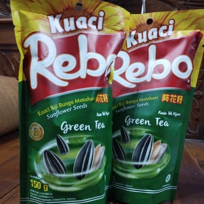 

Kuaci Rebo Green Tea (Rasa Teh Hijau) 150gram