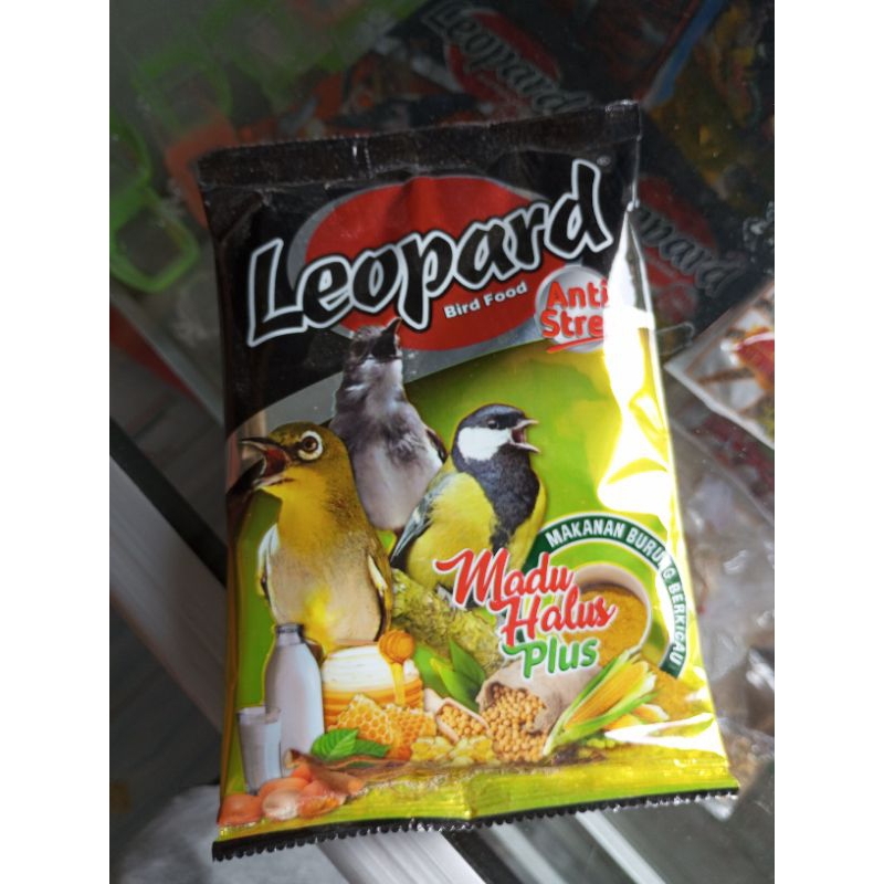 leopard kuning halus pur pakan burung