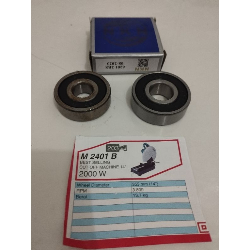 bearing klaher cut off maktec mt 243(NKN)laher armature mesin.potong besi 14inc maktec mt 243