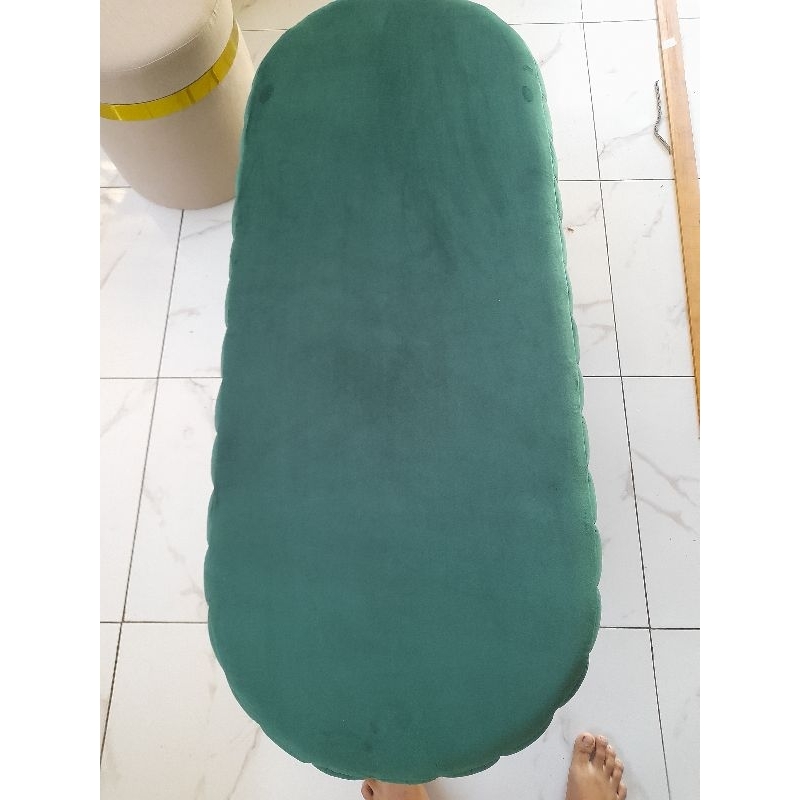 kursi bench kaki besi stainless - kursi panjang - sofa panjang - kursi kekinian - kursi sofa empuk