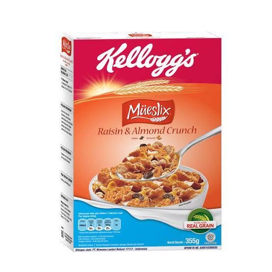 

KELLOGGS MUESLIX RAISIN ALMOND 355 GRAM / KELLOG SEREAL