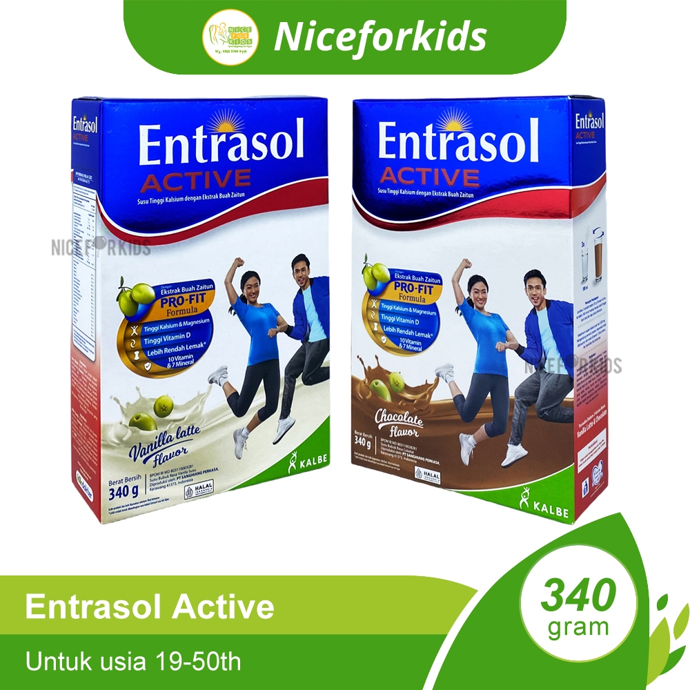 

Entrasol Active Ukuran 340gr Susu Tinggi Kalsium Susu Pertumbuhan Usia Remaja