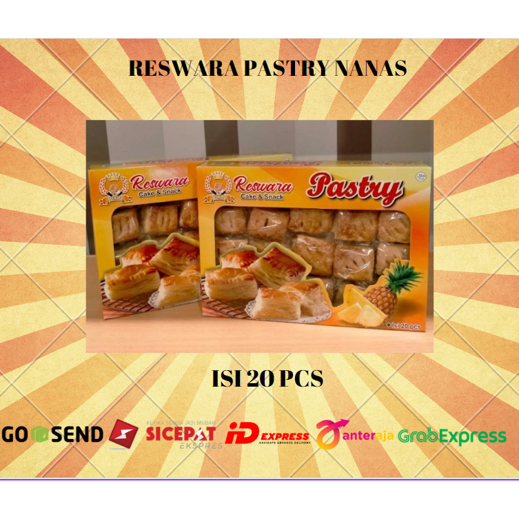 

PASTRY ISI COKLAT DAN NANAS BY RESWARA 20 PCS/ PASTRY RESWARA
