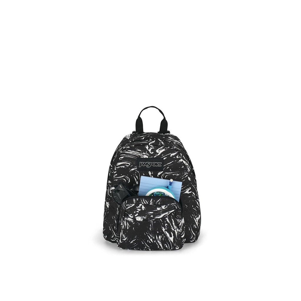 JanSport Tas Ransel / Mini Backpack / Mini Daypack / Half Pint Marbled Motion Black