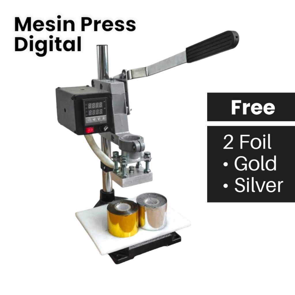 mesin stempel emboss hot stamp digital untuk kulit, kertas dan kayu