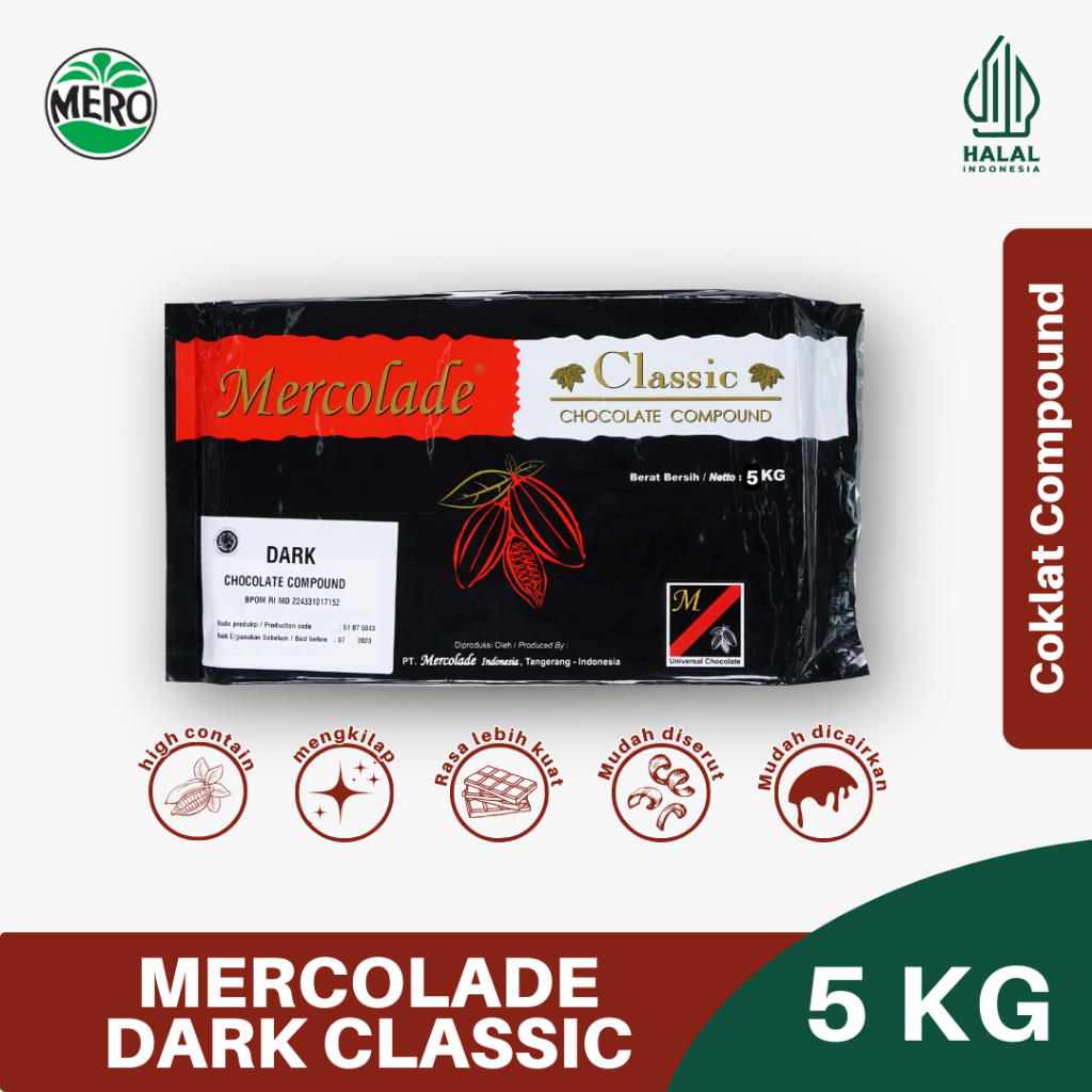 

Mercolade Classic Dark Chocolate Compound 5 Kg