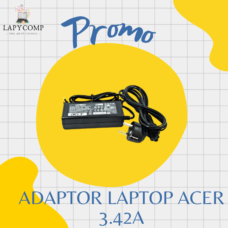 CHARGER ADAPTOR LAPTOP ACER 3.42A ORIGINAL 165cm - CHARGER LAPTOP ACER TERMURAH