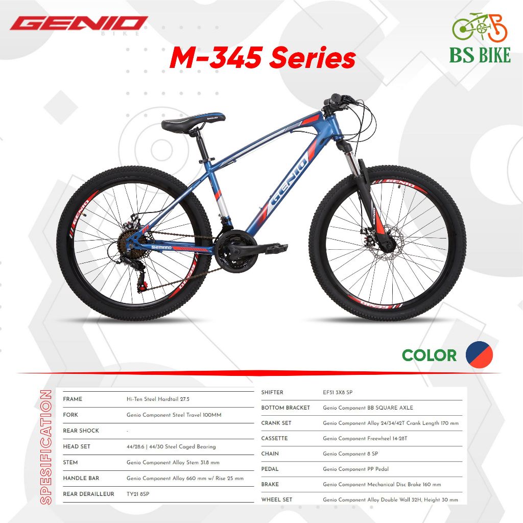 Sepeda MTB GENIO M-345 Uk 27.5