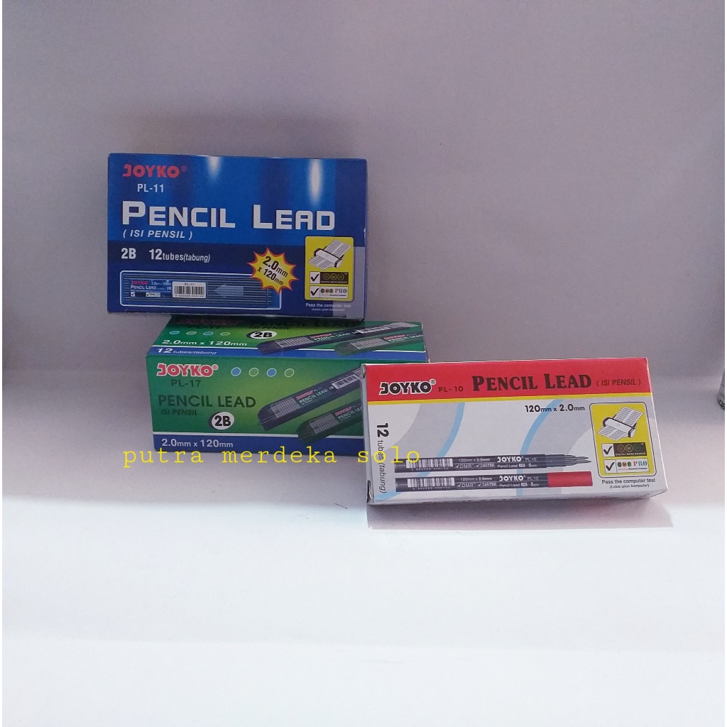 

Isi Pensil Mekanik 2.0 mm JOYKO PL 11 / Pencil Lead JOYKO 2B 2.0 mm / PL-11