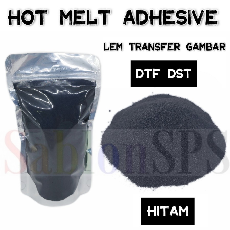 TPU HOT MELT ADHESIVE POWDER PREMIUM HITAM LEM TRANSFER DST DTF 1KG