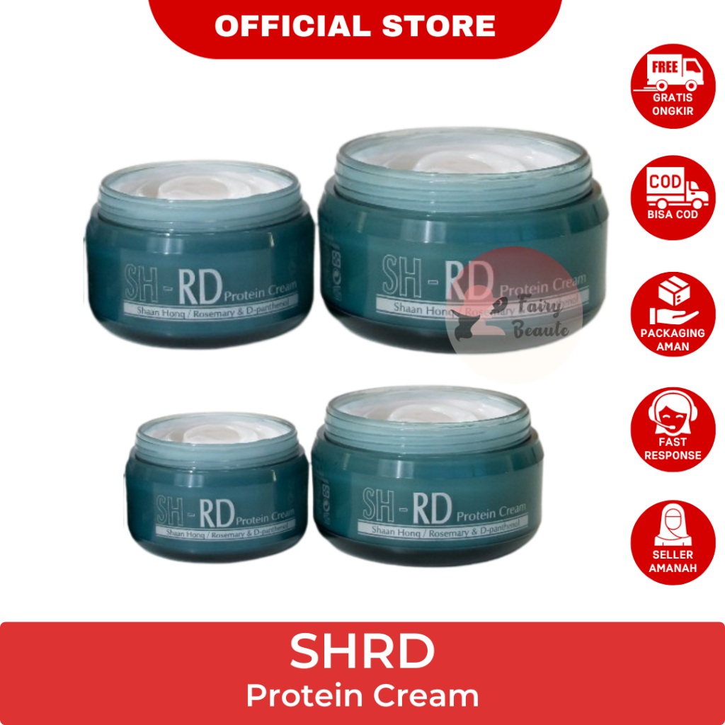 SHRD Protein Cream | Moisturizer & Vitamin Rambut untuk perawatan rambut kering sh-rd