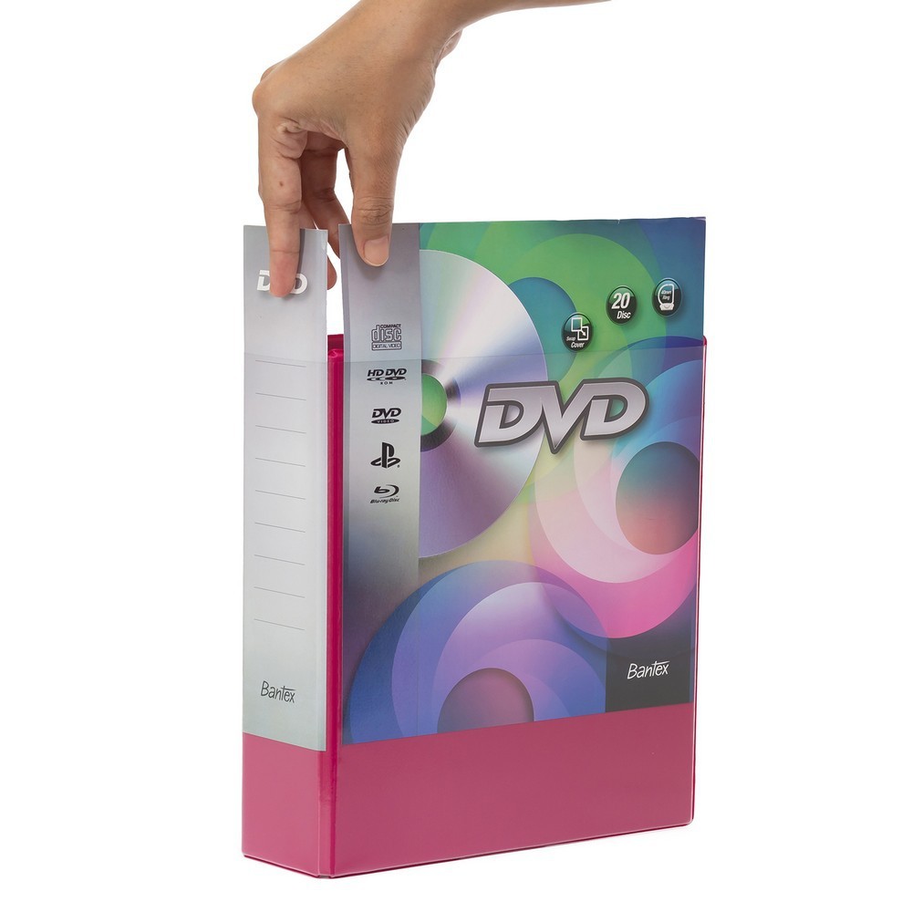 

Bantex DVD Binder 2 Ring 40mm (Include 5 Pcs Pocket) Grape