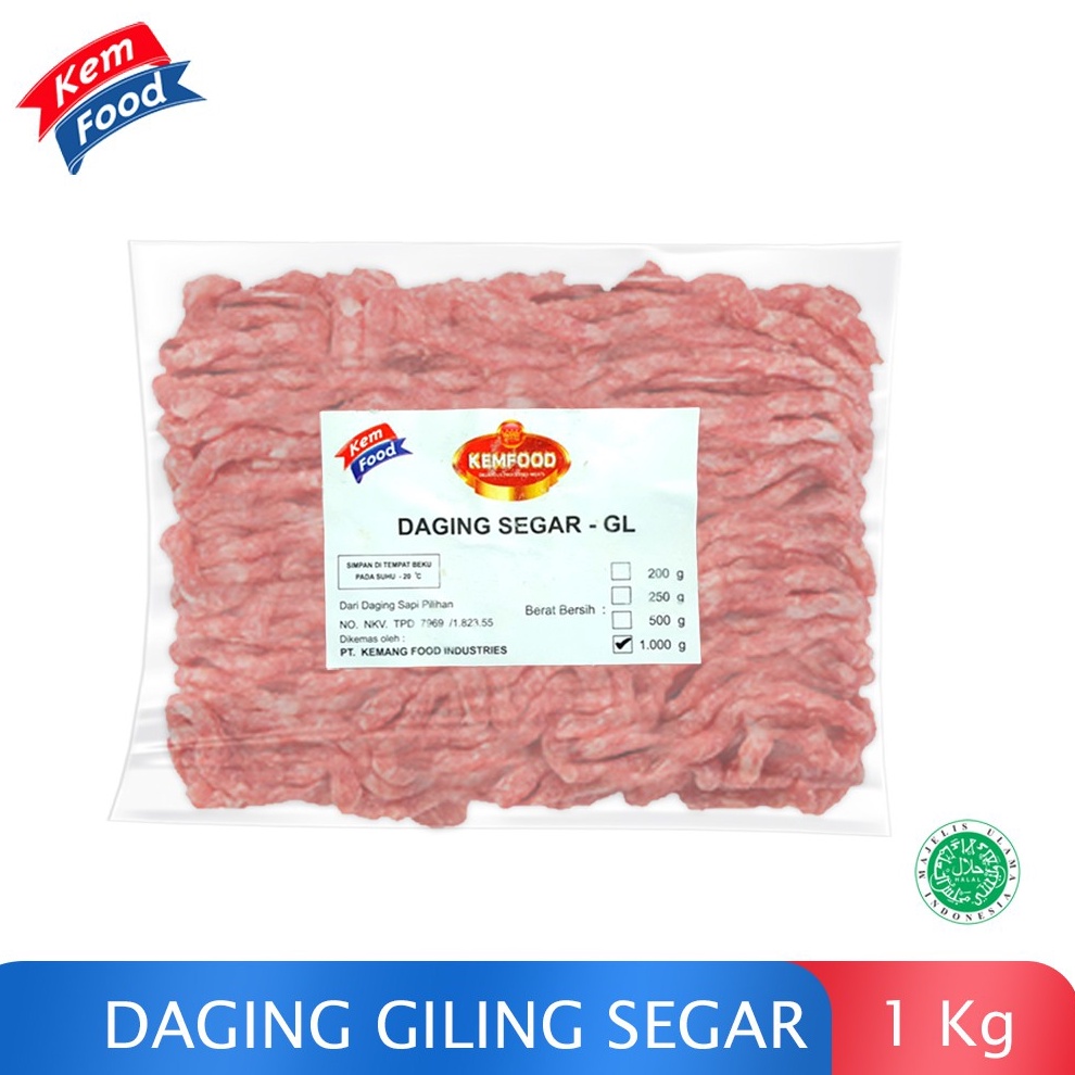 

️✔️✔️ Kemfood Daging Sapi Giling 80% - 1kg !!