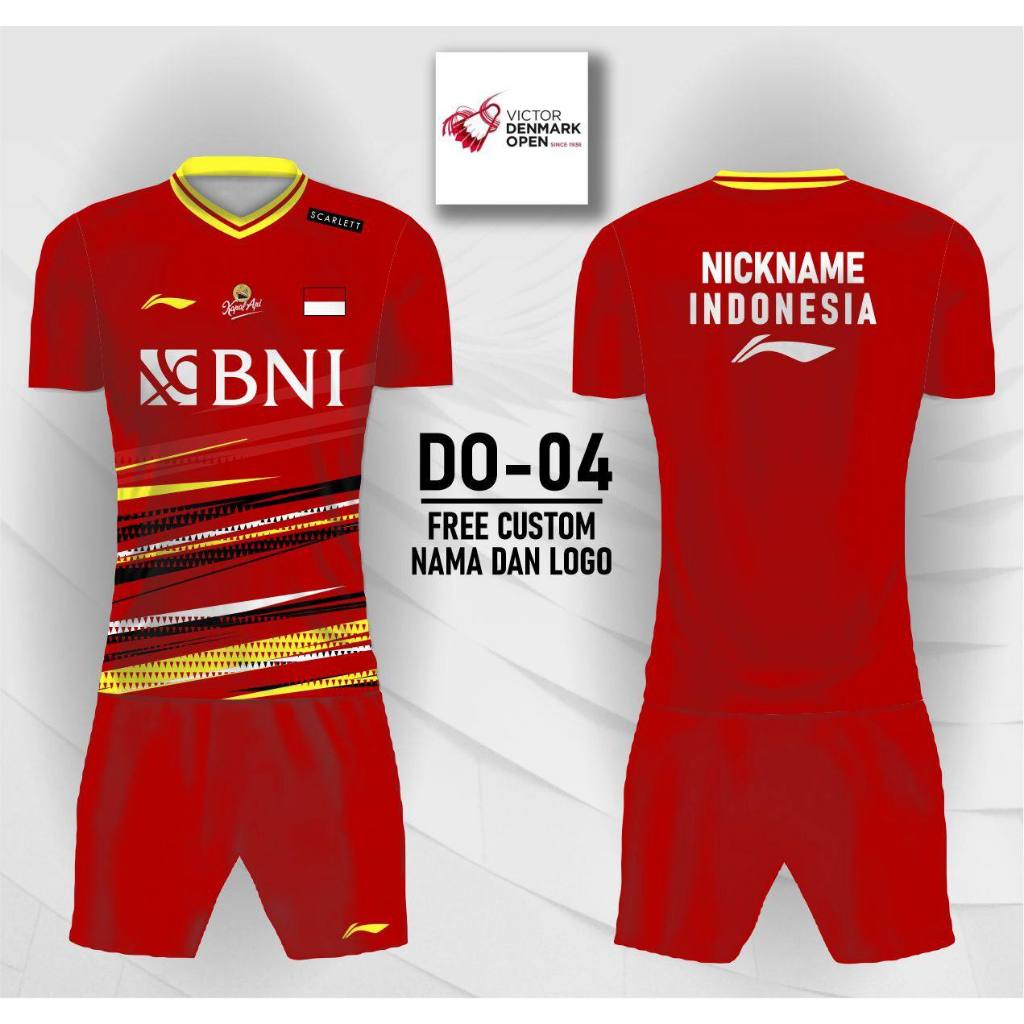jersey bulu tangkis denmark open 2023 kaos badminton denmark open 2023