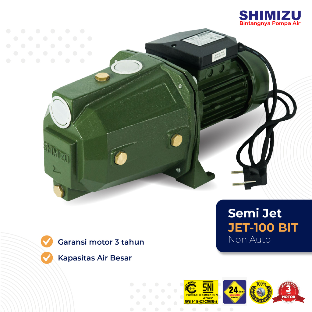 Pompa air semi jet pump Shimizu Jet 100 BIT