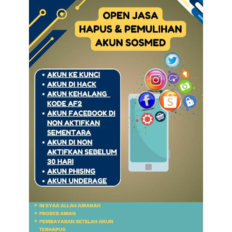 JASA PEMULIHAN AKUN SOSMED|BERBAYAR