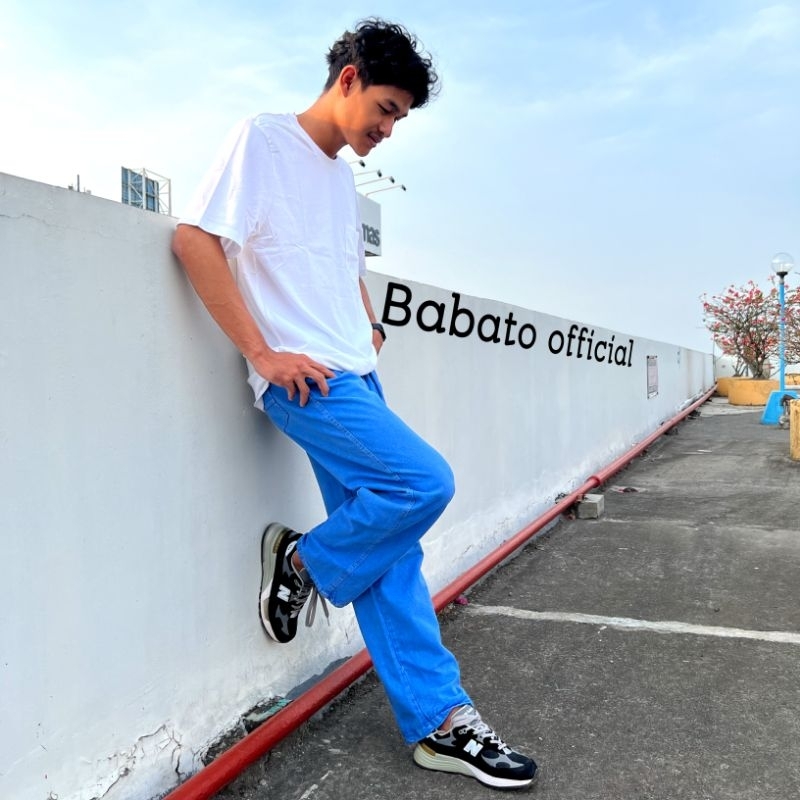 Celana Jeans Pria / Celana Kulot Pria / Celana Kulot Pria Pinggang Karet / Celana Korean Style pria 