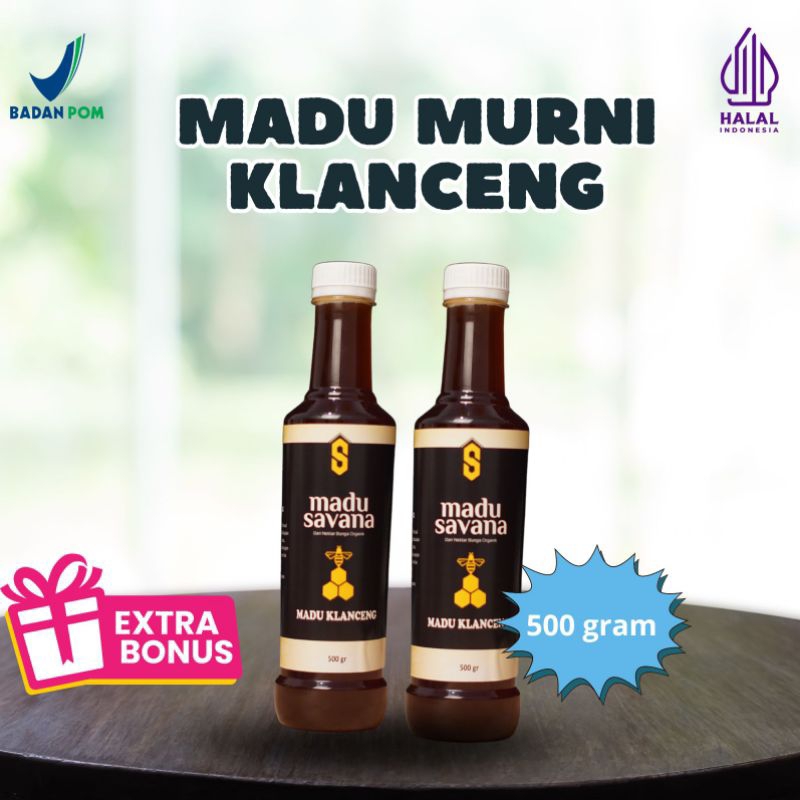 

Madu Savana Klanceng Trigona Murni 500gram Alami