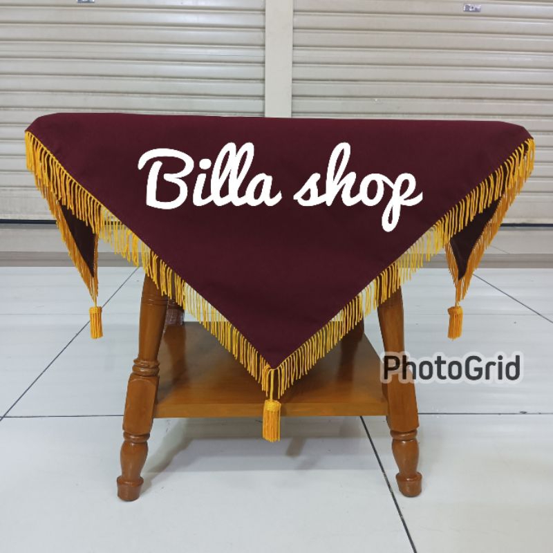 

Alas Baki Polos Merah Maroon ready stock