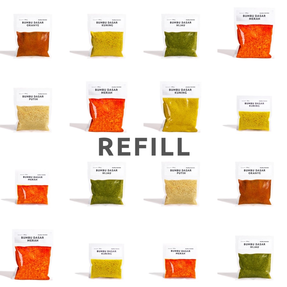 

Sale Sekarang [Refill] Bumbu Dasar Merah / Putih / Kuning /