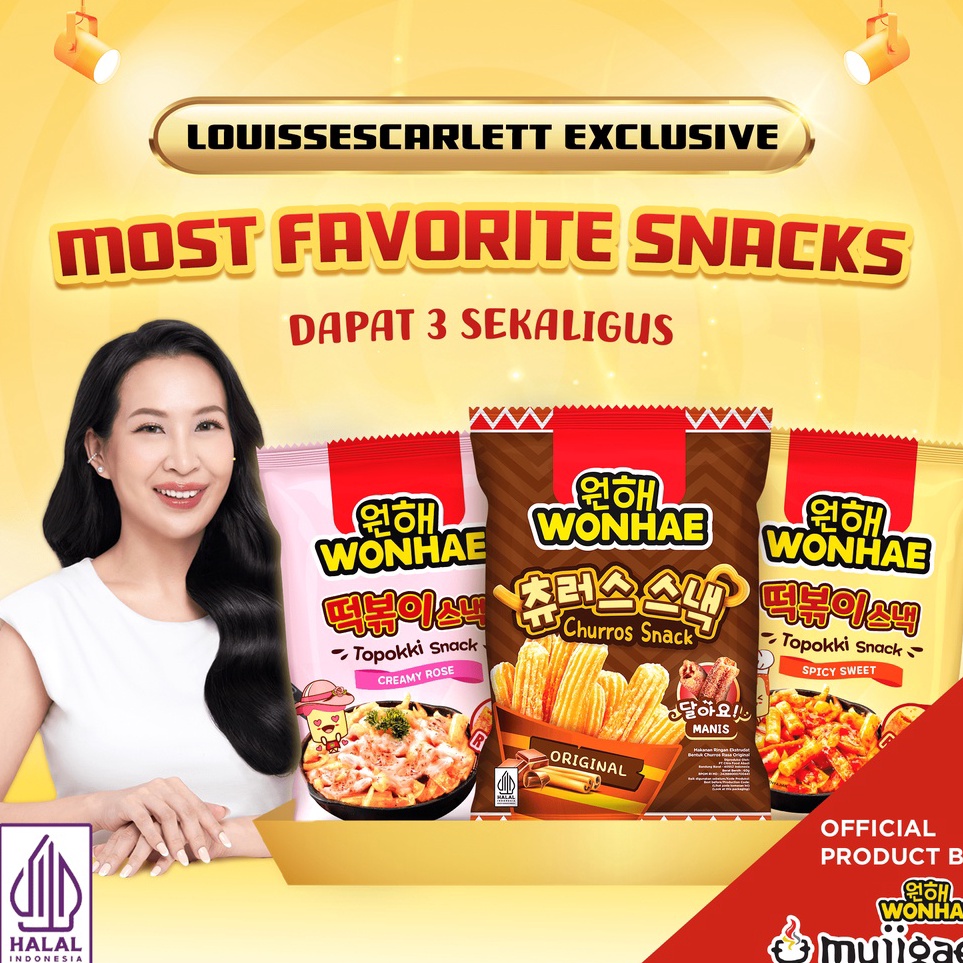 

Semuanya baru [Louisse Scarlett Exclusive] Most Favorite Snacks Wonhae