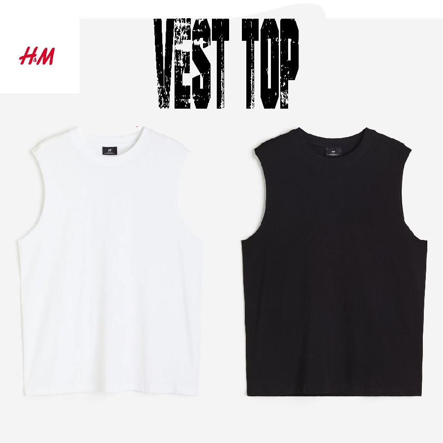 KAOS VEST TOP POLOS H&M  / KAOS VEST TANKTOP PRIA  / LEKBONG KATUN